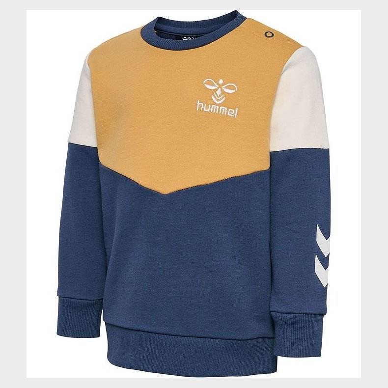 Hummel Sweatshirt - HmlHappy Now - Ochre/Sargasso Sea