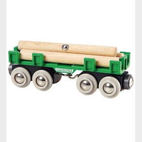 BRIO World Togvogn m. Tmmer - Grn 33696