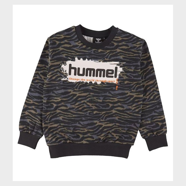 Hummel Sweatshirt - HmlFrede - Sort/Gr�n