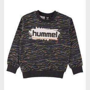 Hummel Sweatshirt - HmlFrede - Sort/Grn