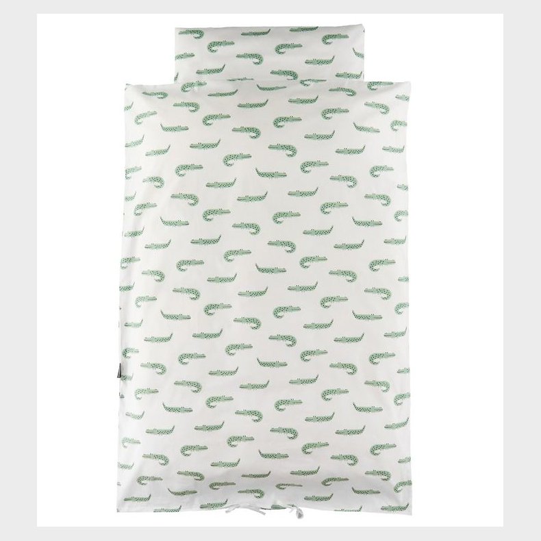 Nrgaard Madsens Sengetj - Baby - Hvid m. Krokodille