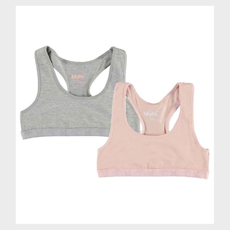 Molo Toppe - 2-pak - Jade - Cameo Grey Melange