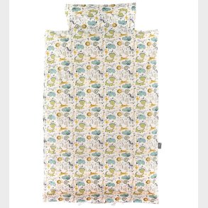 Nrgaard Madsens Sengetj - Baby - Hvid m. Zoo Dyr