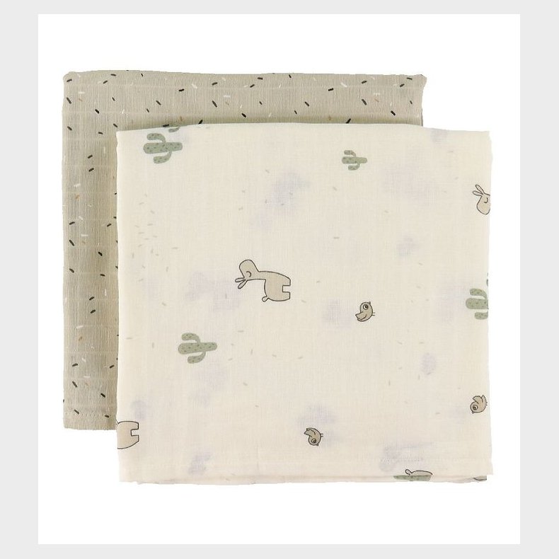 Done by Deer Stofbleer - 2-pak - 120x120 cm - Lalee Sand