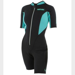 Seac V�ddragt - Look Shorty Lady 2,5 mm - Sort/Turkis