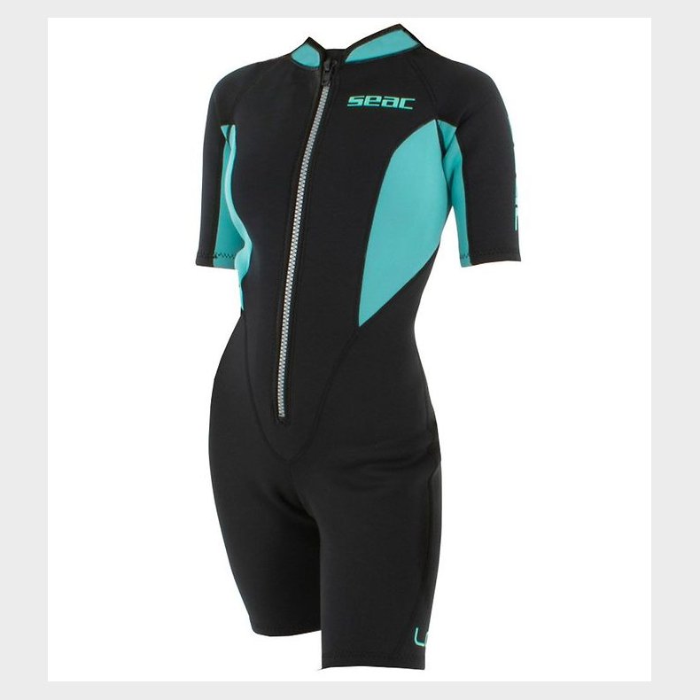 Seac V�ddragt - Look Shorty Lady 2,5 mm - Sort/Turkis