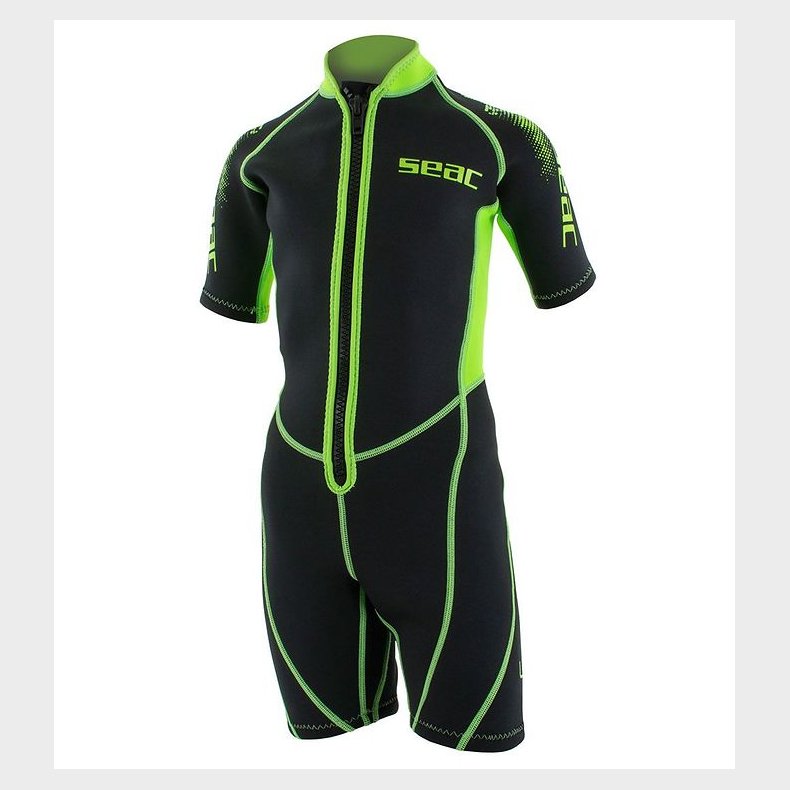 Seac V�ddragt - Look Shorty Kid 2,5 mm - Sort/Lime