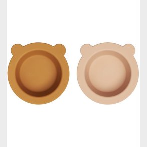 Liewood Skl m. Sugekop - 2-pak - Silikone - Peony - Mustard/Tus