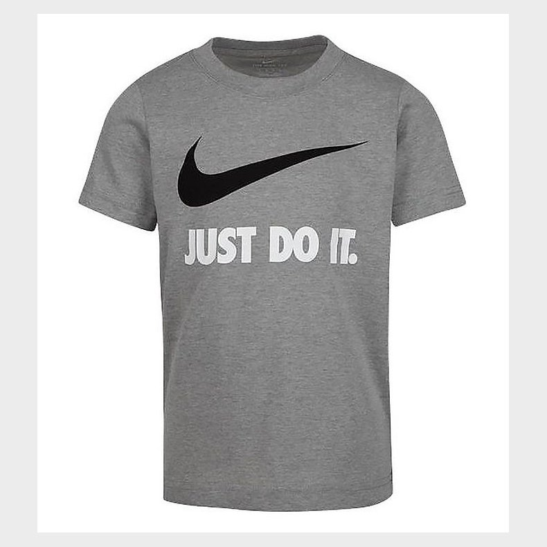 Nike T-shirt - Swoosh - Dark Gray Heather/White