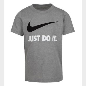 Nike T-shirt - Swoosh - Dark Gray Heather/White