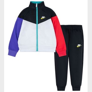 Nike Trningsst - Cardigan/Bukser - Blocked - Sort/Multifarvet