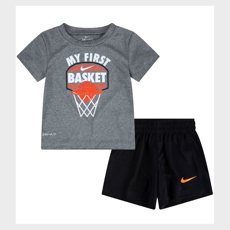Nike Shortsst - T-shirt/Shorts - My First Basket - Sort/Gr