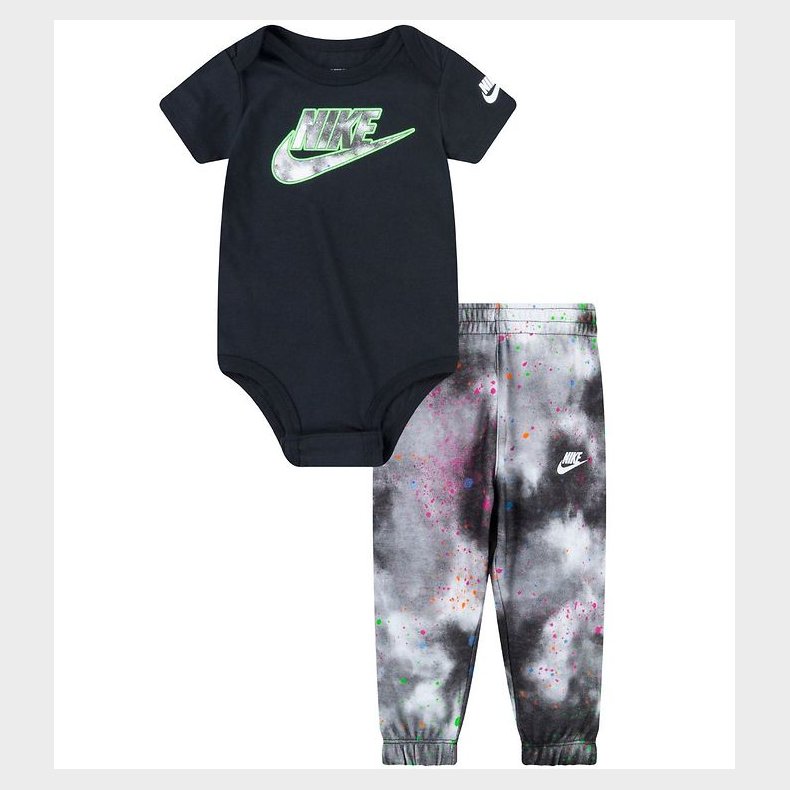 Nike Bukser/Body k/ - Tie Dye - Sort