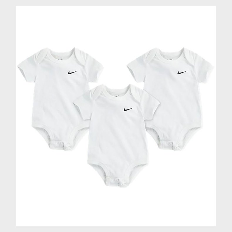 Nike Bodyer k/ - Swoosh - 3-Pak - Hvid