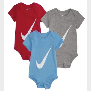 Nike Bodyer k/ - Swoosh - 3-Pak - Rd/Bl/Gr