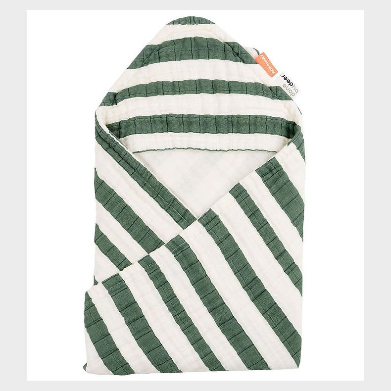 Done By Deer Babyhndklde - 70x70 cm - Stripes Green