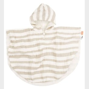 Done By Deer Badeponcho - 68x50 cm - Stripes Sand