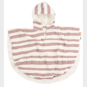 Done By Deer Badeponcho - 68x50 cm - Stripes Powder