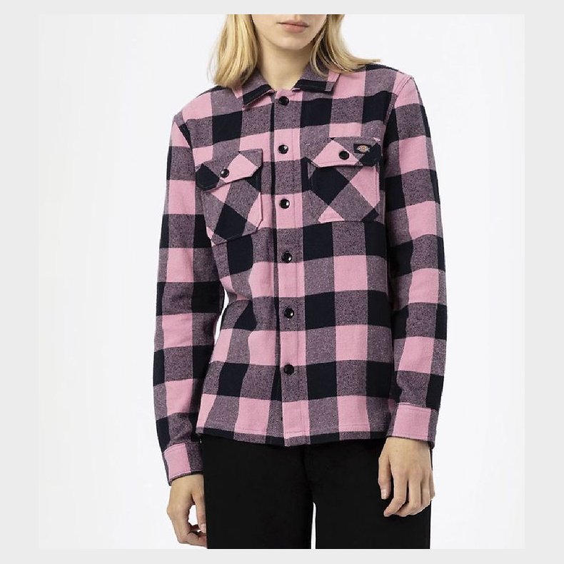 Dickies Skjorte - New Sacramento - Foxglove/Sortternet