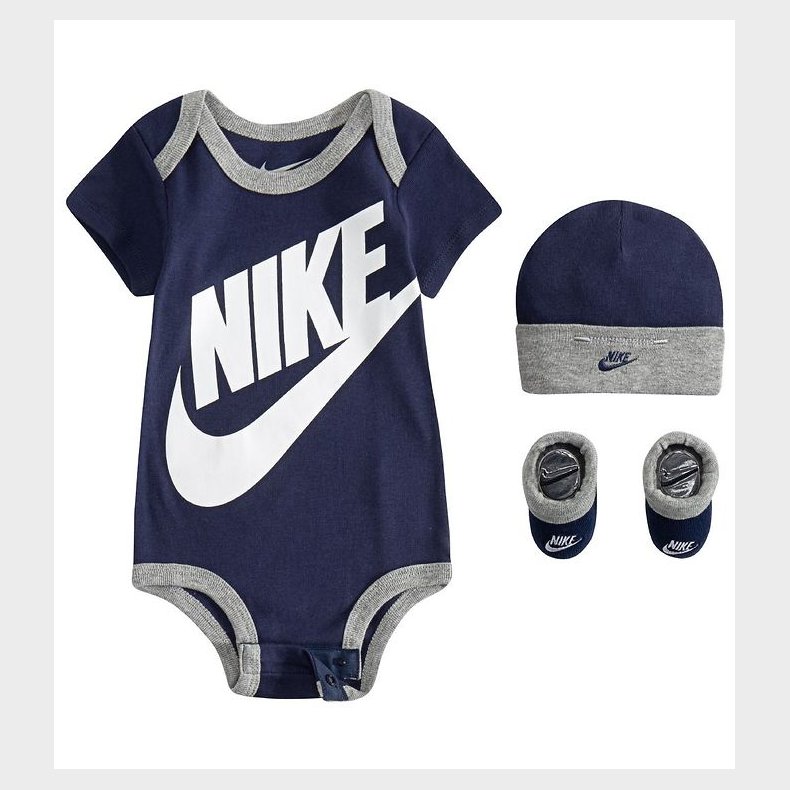 Nike Gaveske - Body k//Hue/Strmper - Navy/Grmeleret