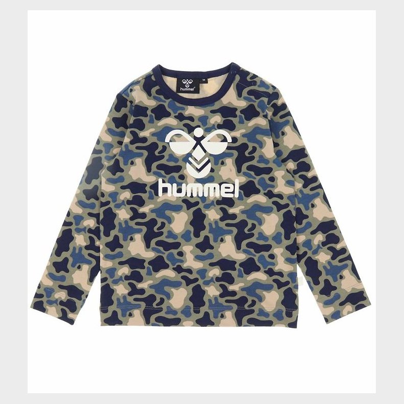 Hummel Bluse - hmlSteen - Vetiver Camouflage m. Logo