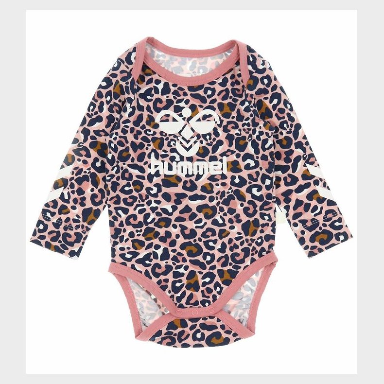 Hummel Body l/ - hmlMarie - Pale Mauve m. Leopardprint/Logo