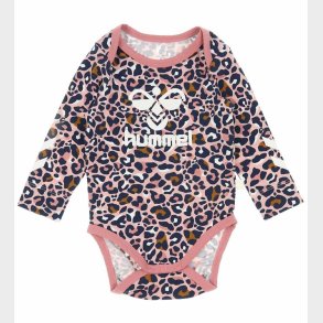 Hummel Body l/ - hmlMarie - Pale Mauve m. Leopardprint/Logo