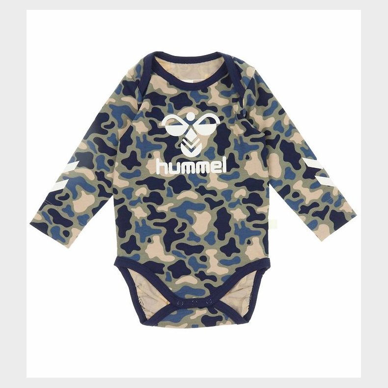 Hummel Body l/� - hmlSteen - Vetiver Camouflage m. Logo
