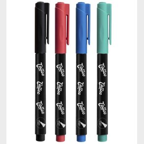 Eberhard Faber Tattoo Tusch m. Skabeloner - Kids - 4 Farver