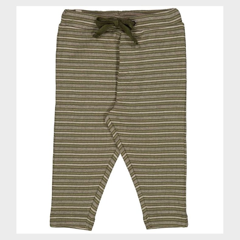 Wheat Bukser - Manfred - Heather Green Stripe