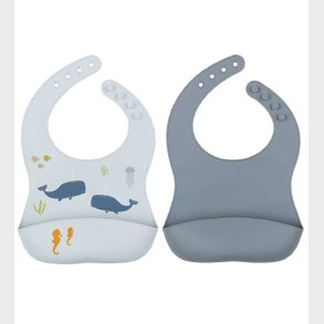 A Little Lovely Company Hagesmk - 2-pak - Silikone - Ocean