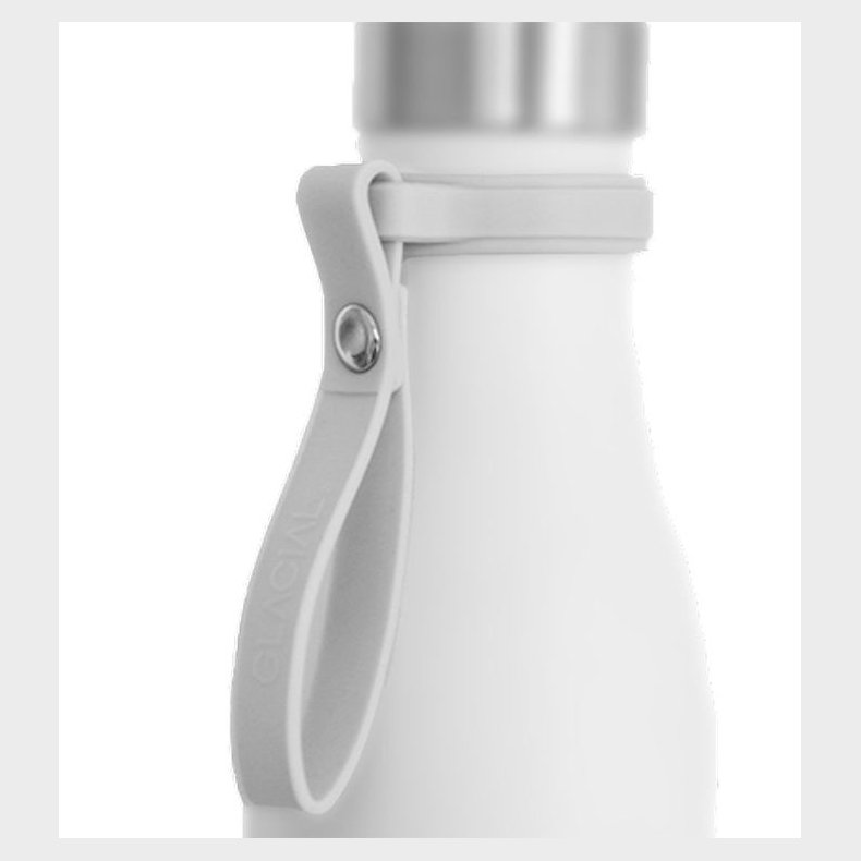 Glacial Flaskehndtag - Silicone - Light Grey