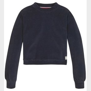 Tommy Hilfiger Velourbluse - Rib - Desert Sky