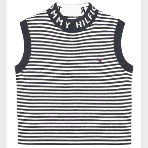 Tommy Hilfiger Top - Branded Rib - Desert Sky/Ancient White