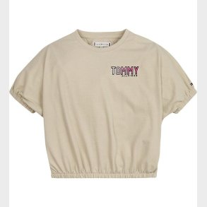 Tommy Hilfiger T-shirt - Cropped - Tommy Embro - Savannah Sand
