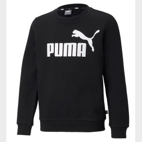Puma Sweatshirt - Ess Big Logo Crew - Sort m. Logo