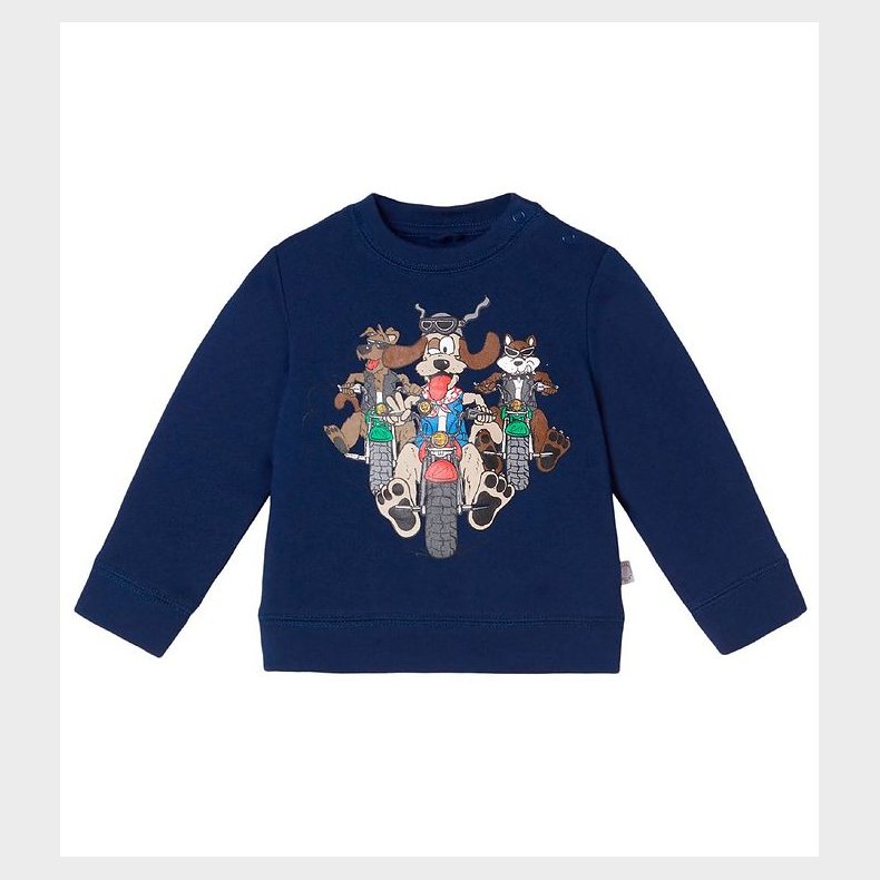 Stella McCartney Kids Sweatshirt - Doggie Riders - Navy