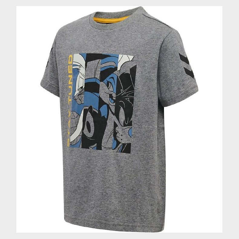 Hummel T-shirt - hmlSpace Jam Tres - Gr�meleret m. Print