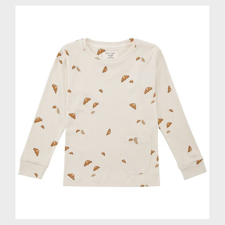 VACVAC Bluse - Ello - Rib - Mini Croissant love