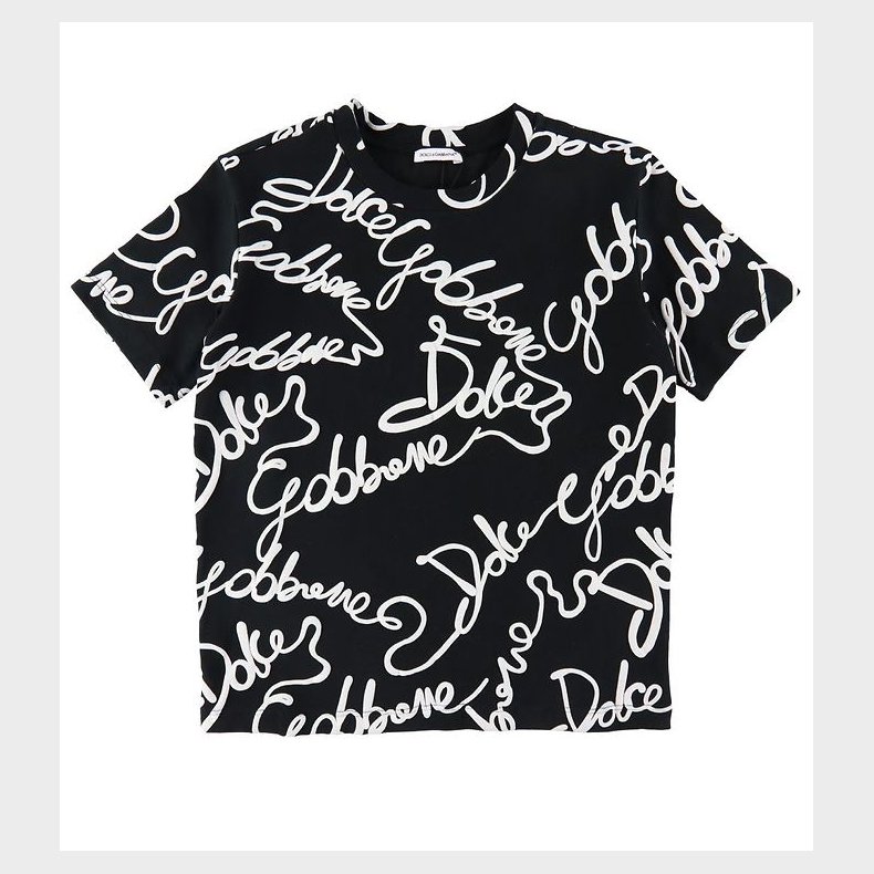 Dolce & Gabbana T-shirt - DNA - Sort/Hvid
