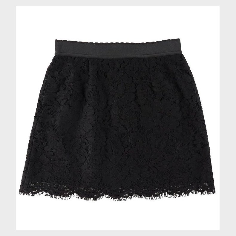 Dolce & Gabbana Nederdel - Sort m. Blonder