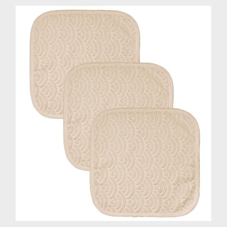 Cam Cam Vaskeklude - 3-pak - Almond