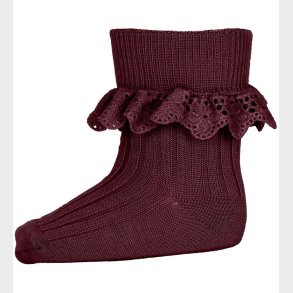 MP Strmper - Uld - Wine Red m. Blonder