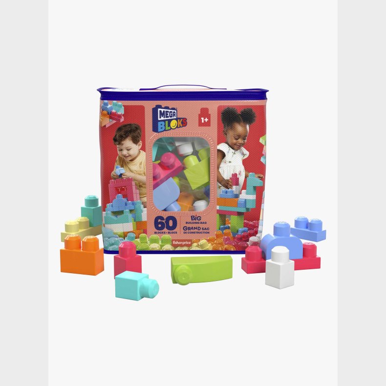 Mega Bloks Stor Byggetaske First Builders, 60 dele