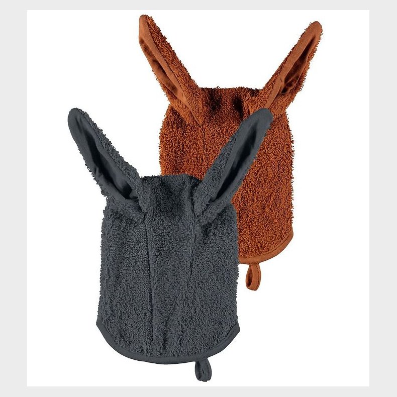 Name It Vaskehandske - NbnRio - Iron Gate/Caramel