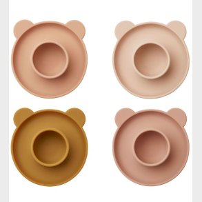 Liewood ggebgre - Silikone - Janus - 4-pak - Mr Bear Rose Mult