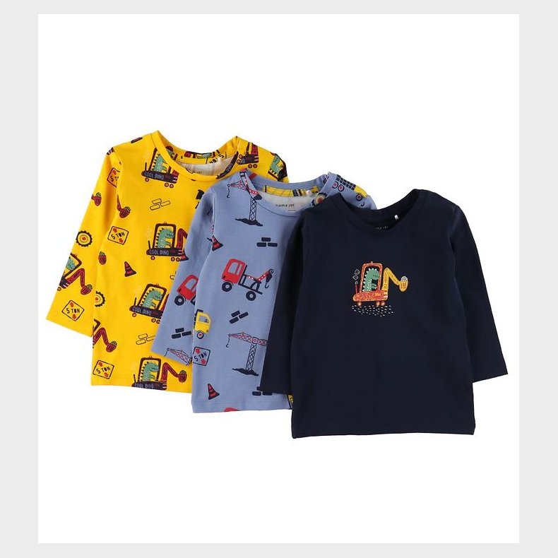 Name It Bluse - NbmDino - 3-pak - Dark Sapphire