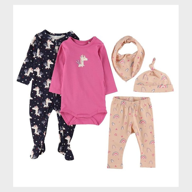 Name It Multipakke - NbfDidina - Ibis Rose