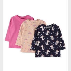 Name It Bluse - NbfDidina - 3-pak - Ibis Rose