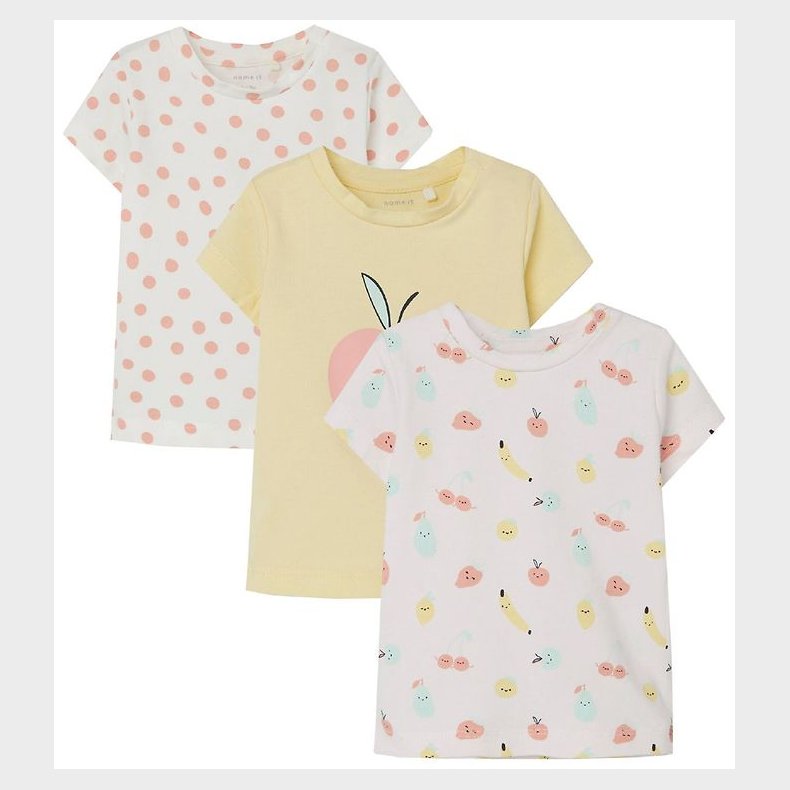 Name It T-shirt - NbfDaiva - 3-pak - Calcite